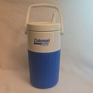 Coleman Blue and White Portable Beverage Cooler